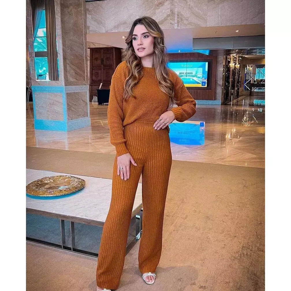 Conjunto Tricô Mousse